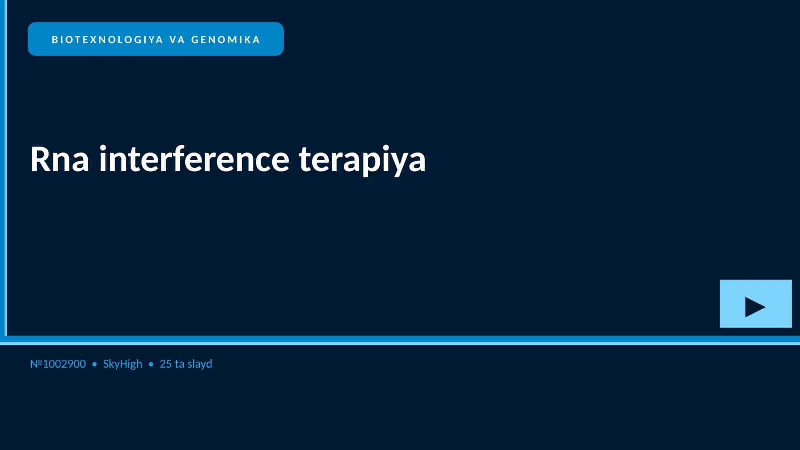 Rna interference terapiya