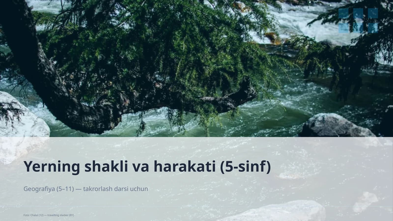 Yerning shakli va harakati (5-sinf)