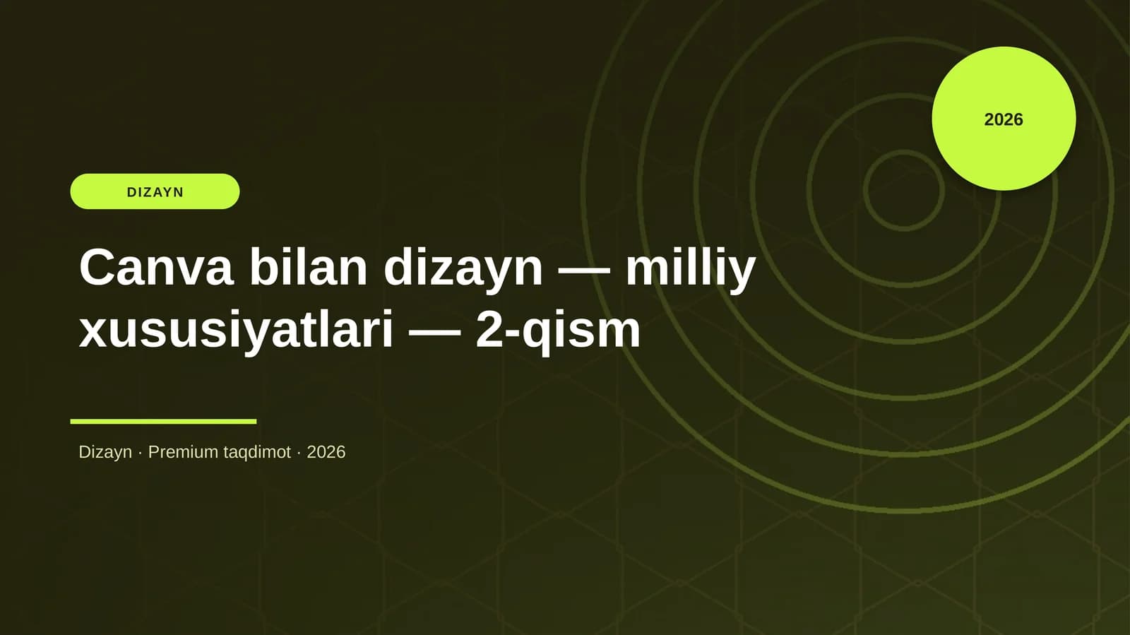 Canva bilan dizayn — milliy xususiyatlari — 2-qism