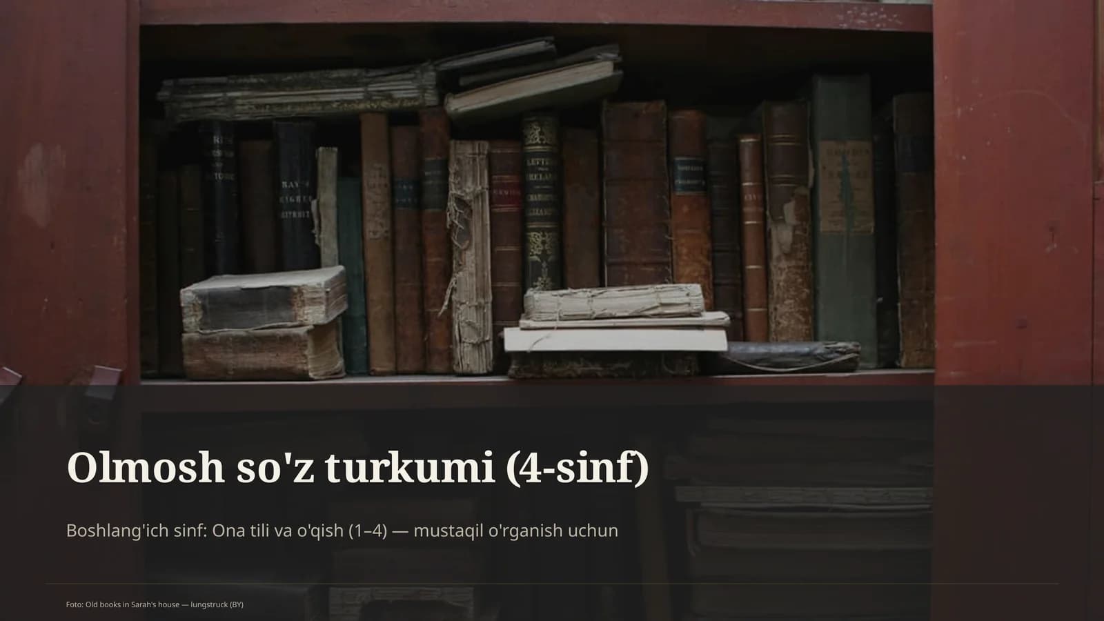 Olmosh so'z turkumi (4-sinf)