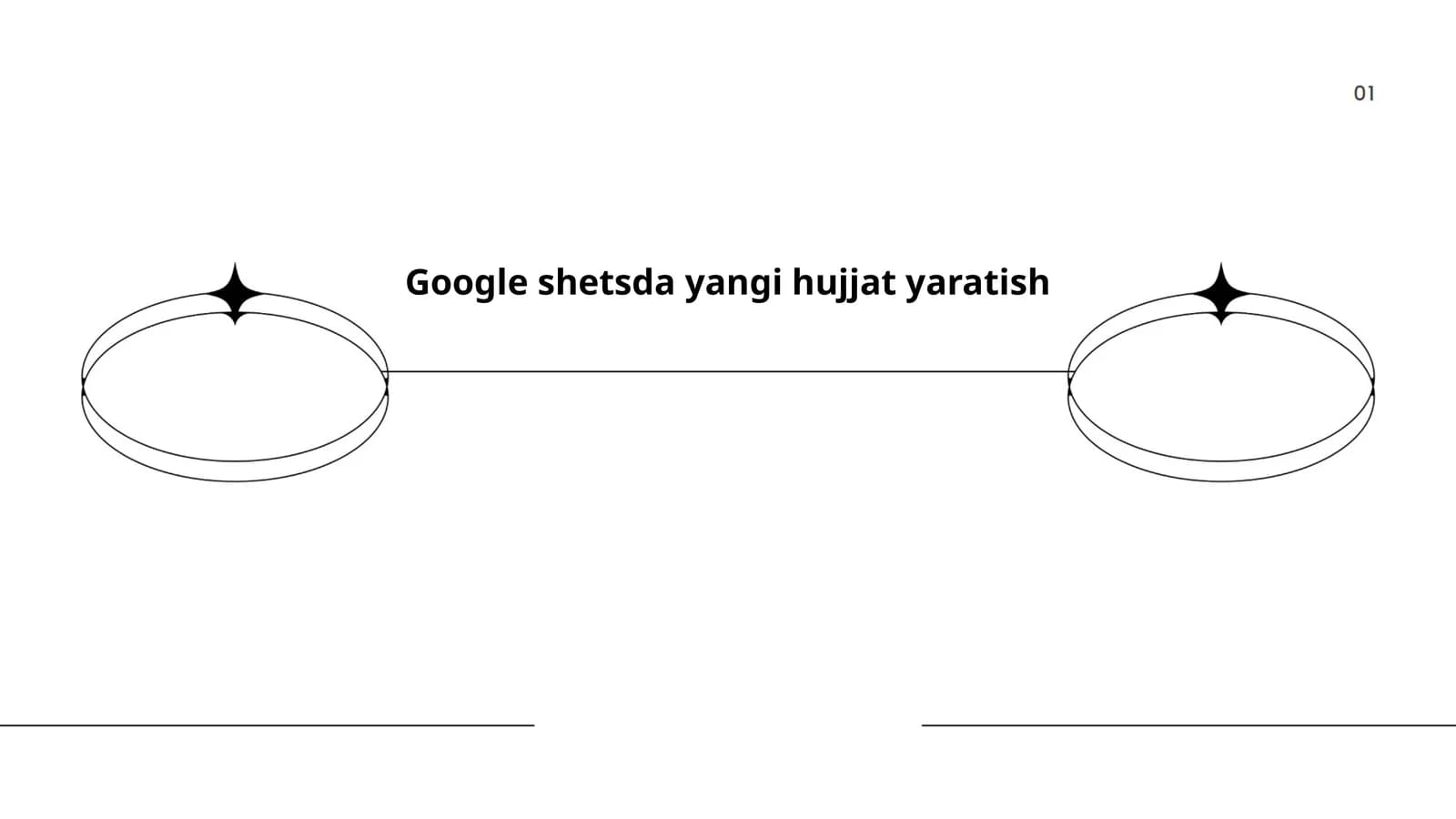 Google Sheets-da yangi hujjat yaratish