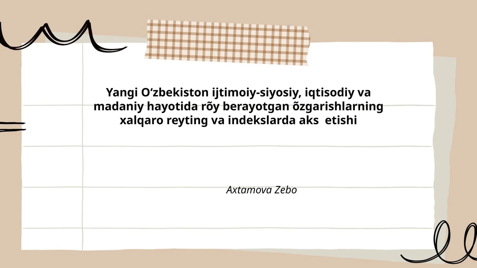 Yangi O‘zbekistonning korrupsiya darajasi