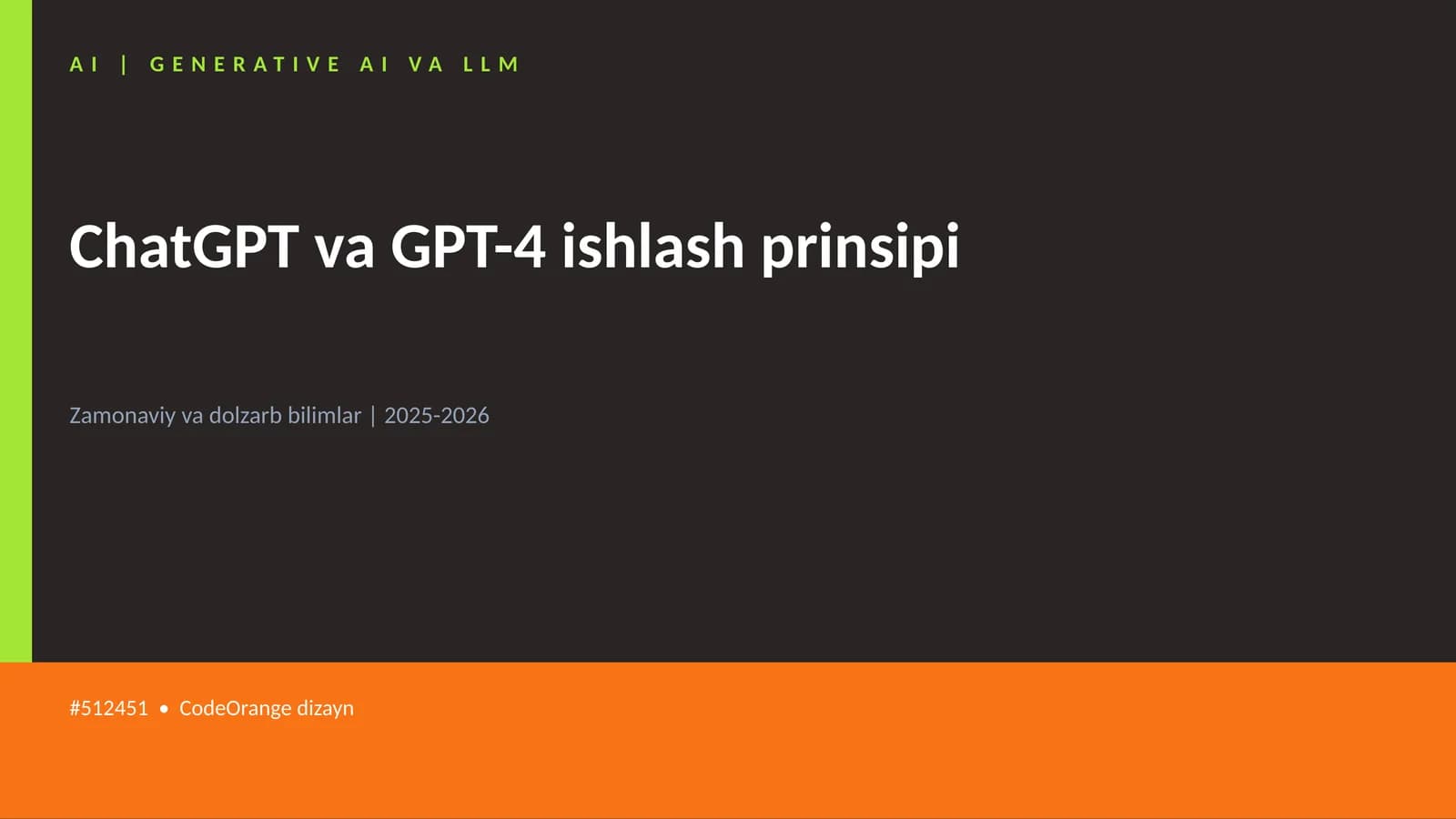 ChatGPT va GPT-4 ishlash prinsipi