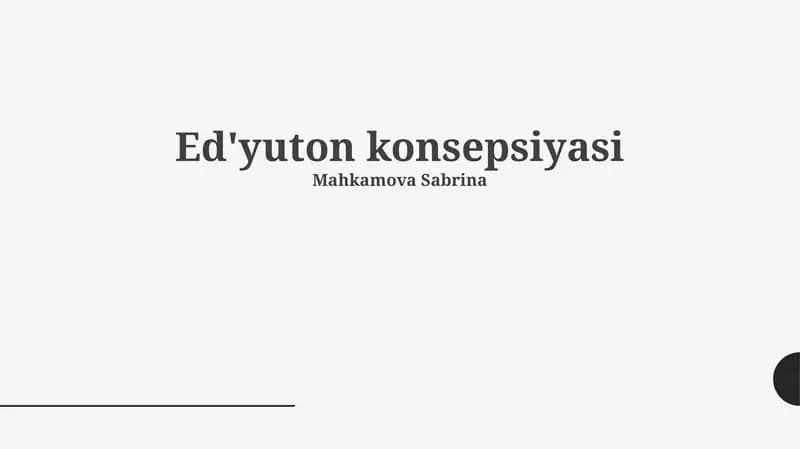 Ed'yuton konsepsiyasi