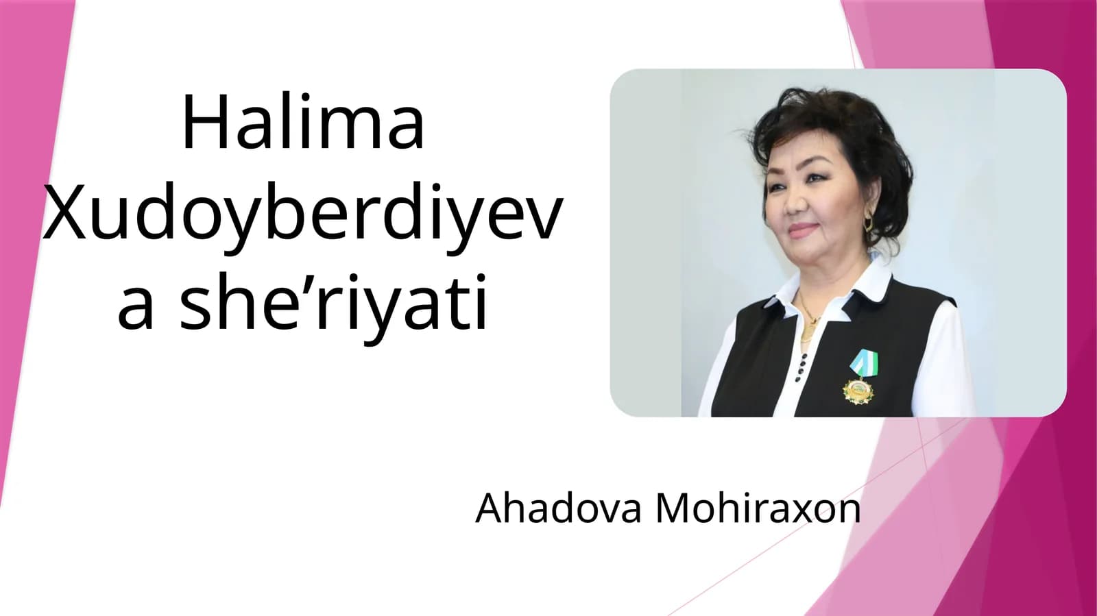 Halima Xudoyberdiyeva she’riyati