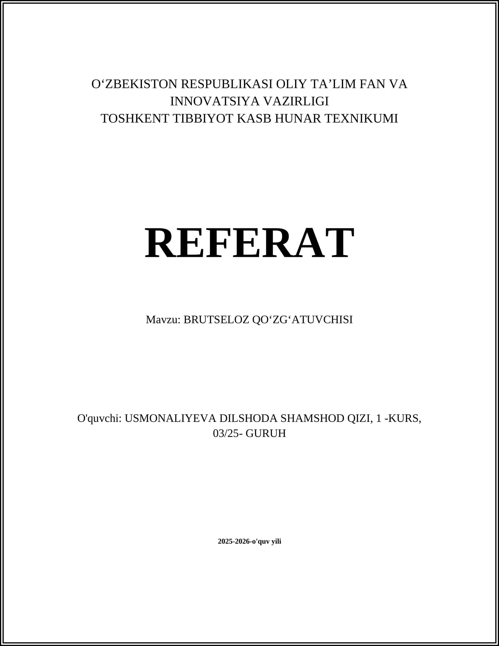 BRUTSELOZ QOʻZGʻATUVCHISI