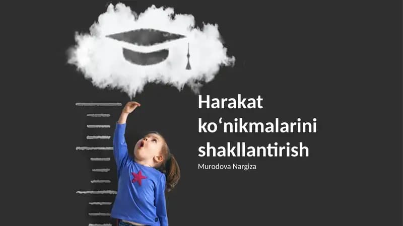 Harakat koʻnikmalarini shakllantirish