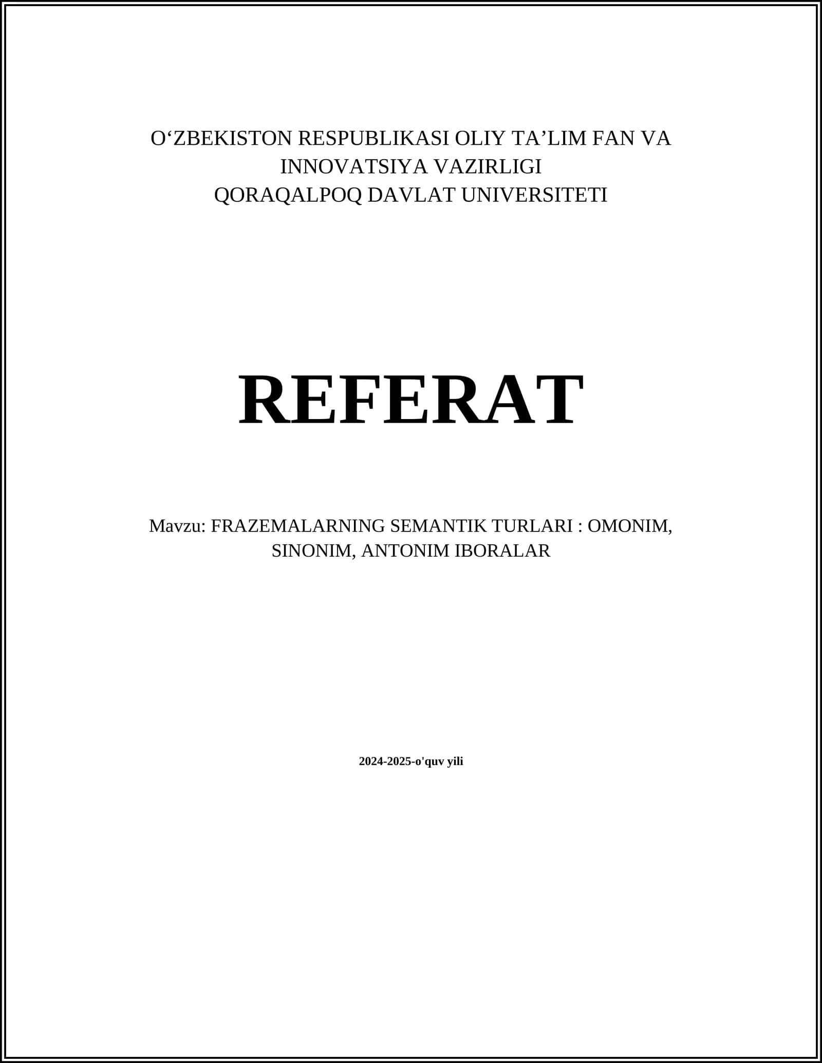 Omonim iboralar