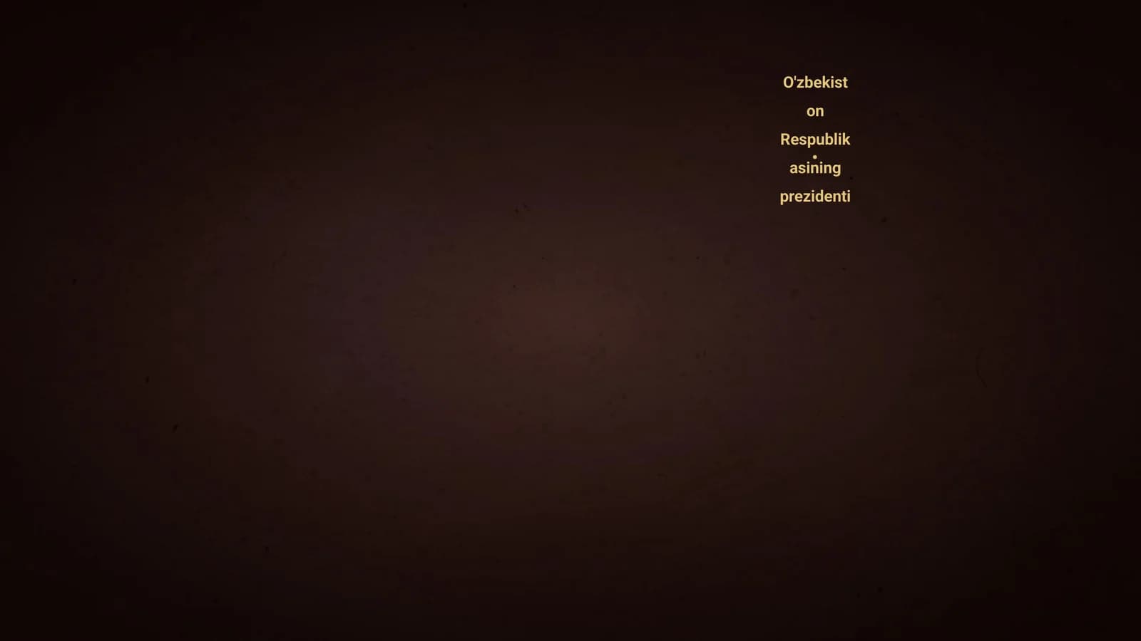 O'zbekiston Respublikasining prezidenti