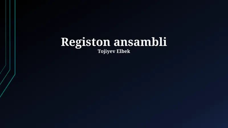 Registon majmuasi