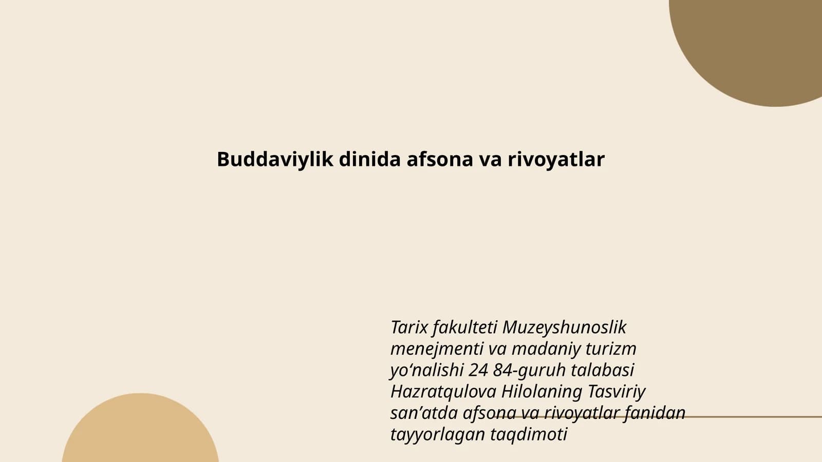 Buddaviylik dinida afsona va rivoyatlar