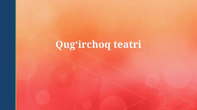 Qo'g'irchoq teatri
