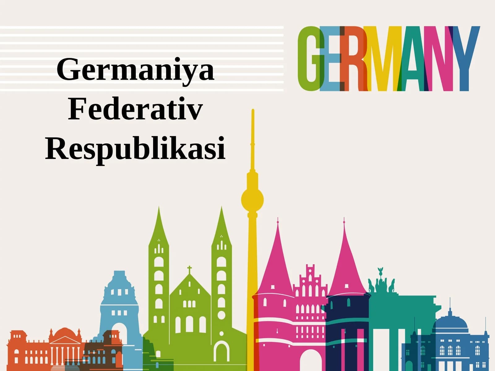 9-sinf Geografiya fanidan Germaniya Federativ Respublikasi dars ishlanma