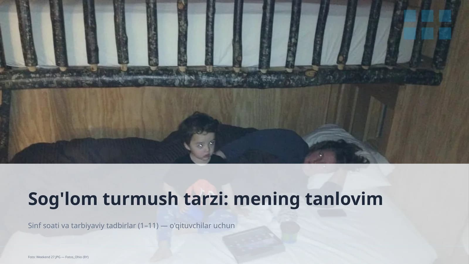 Sog'lom turmush tarzi: mening tanlovim
