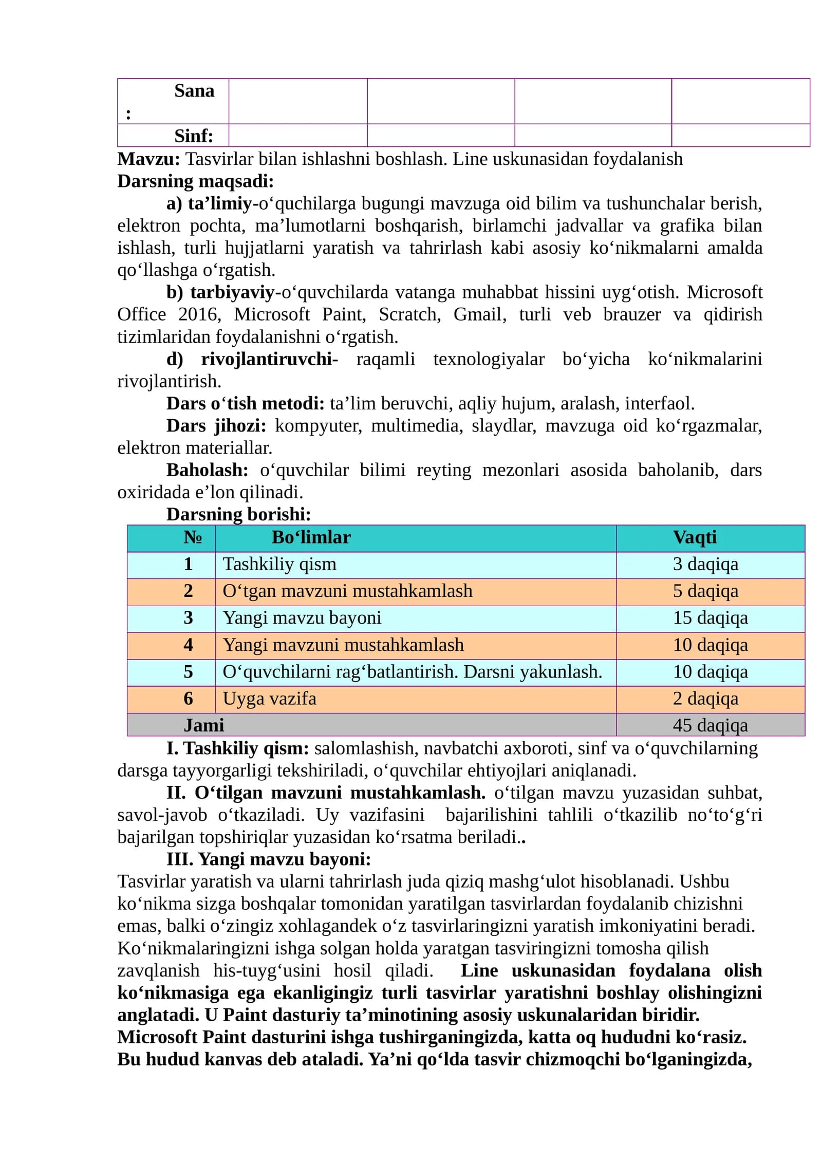 Tasvirlar bilan ishlashni boshlash