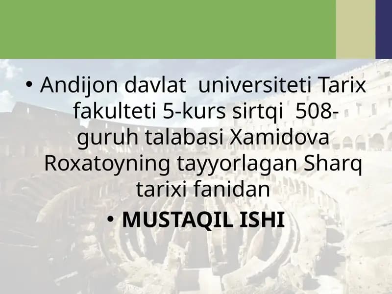 Sharq tarixi