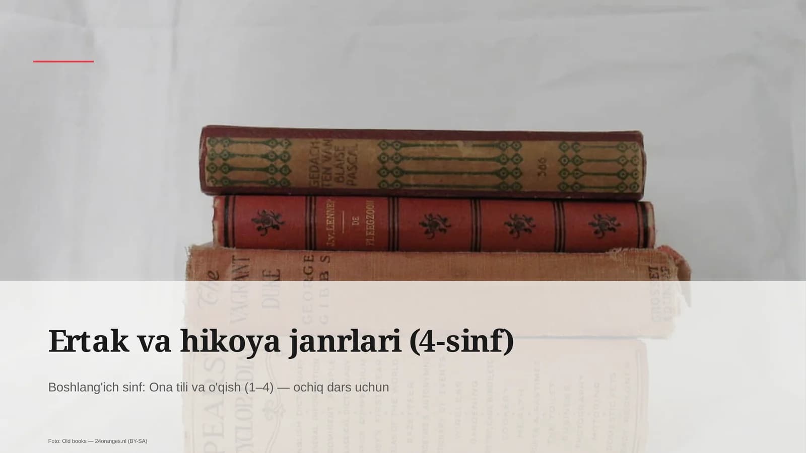 Ertak va hikoya janrlari (4-sinf)