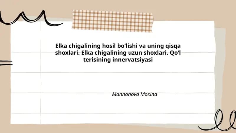 Elka chigali anatomiyasi