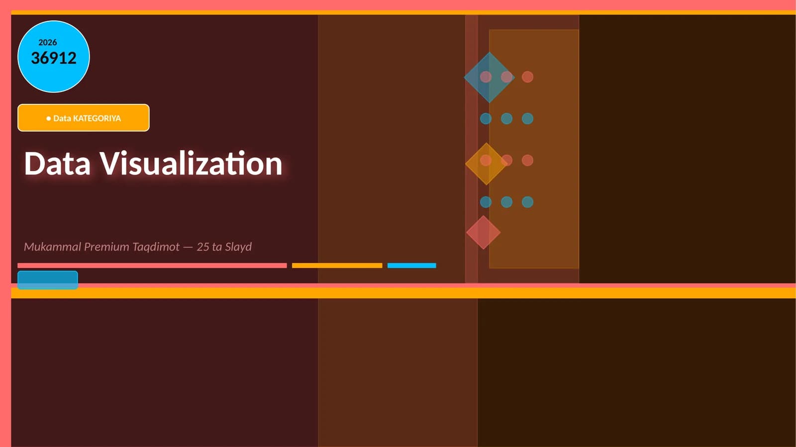 Data Visualization Mukammal Premium Taqdimot — 25 ta Slayd