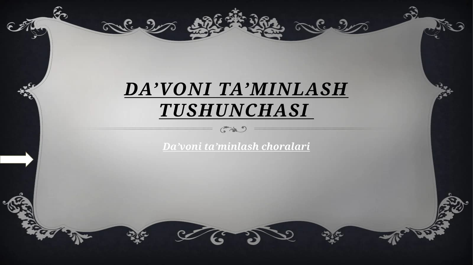 Da’vonita’minlashtushunchasi