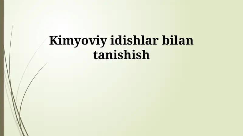 Kimyoviy idishlar