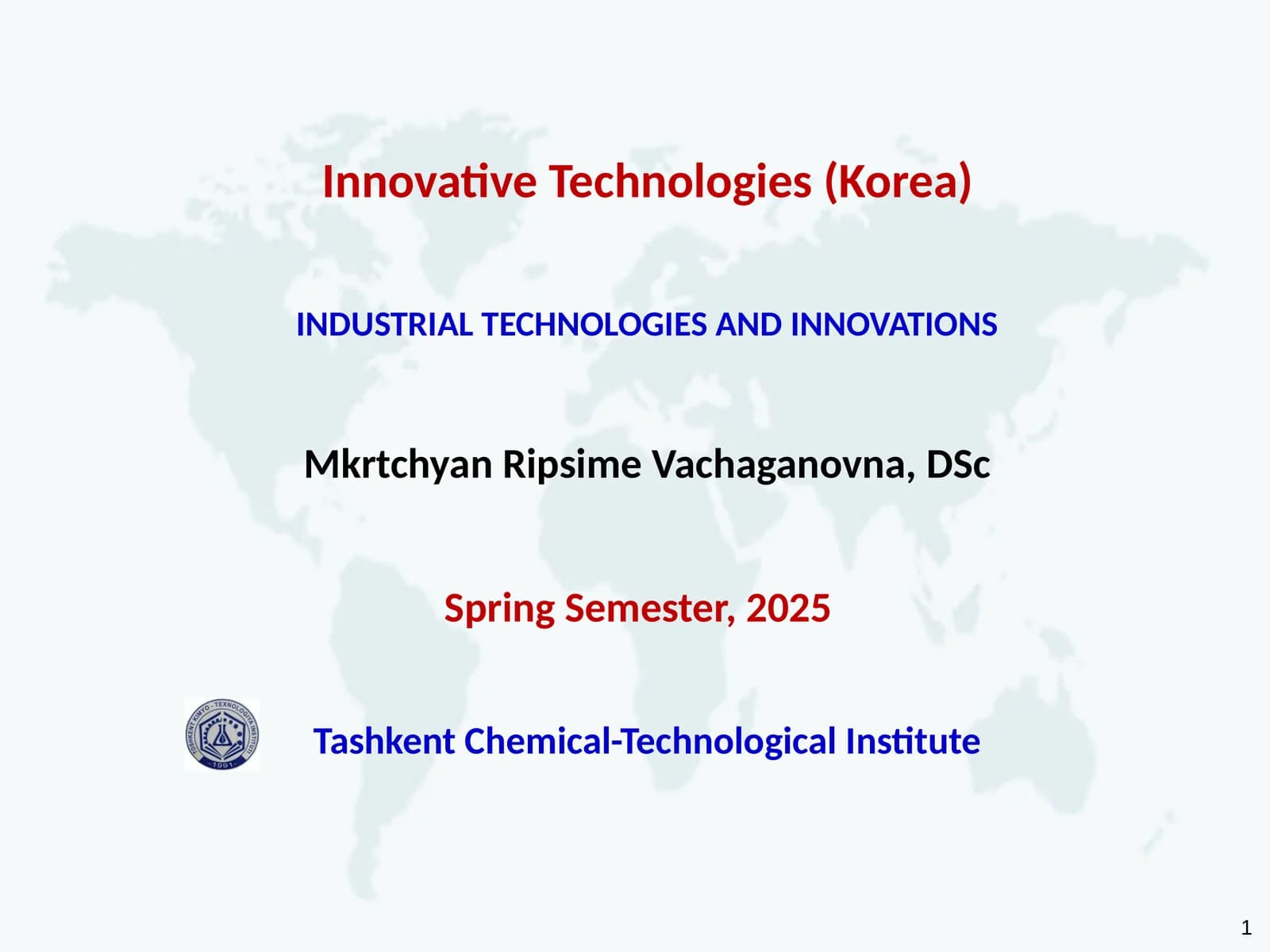 INNOVATIVE TECHNOLOGIES(KOREA)
