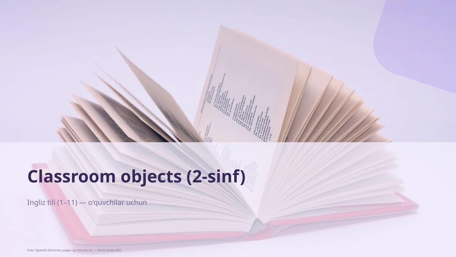Classroom objects (2-sinf)