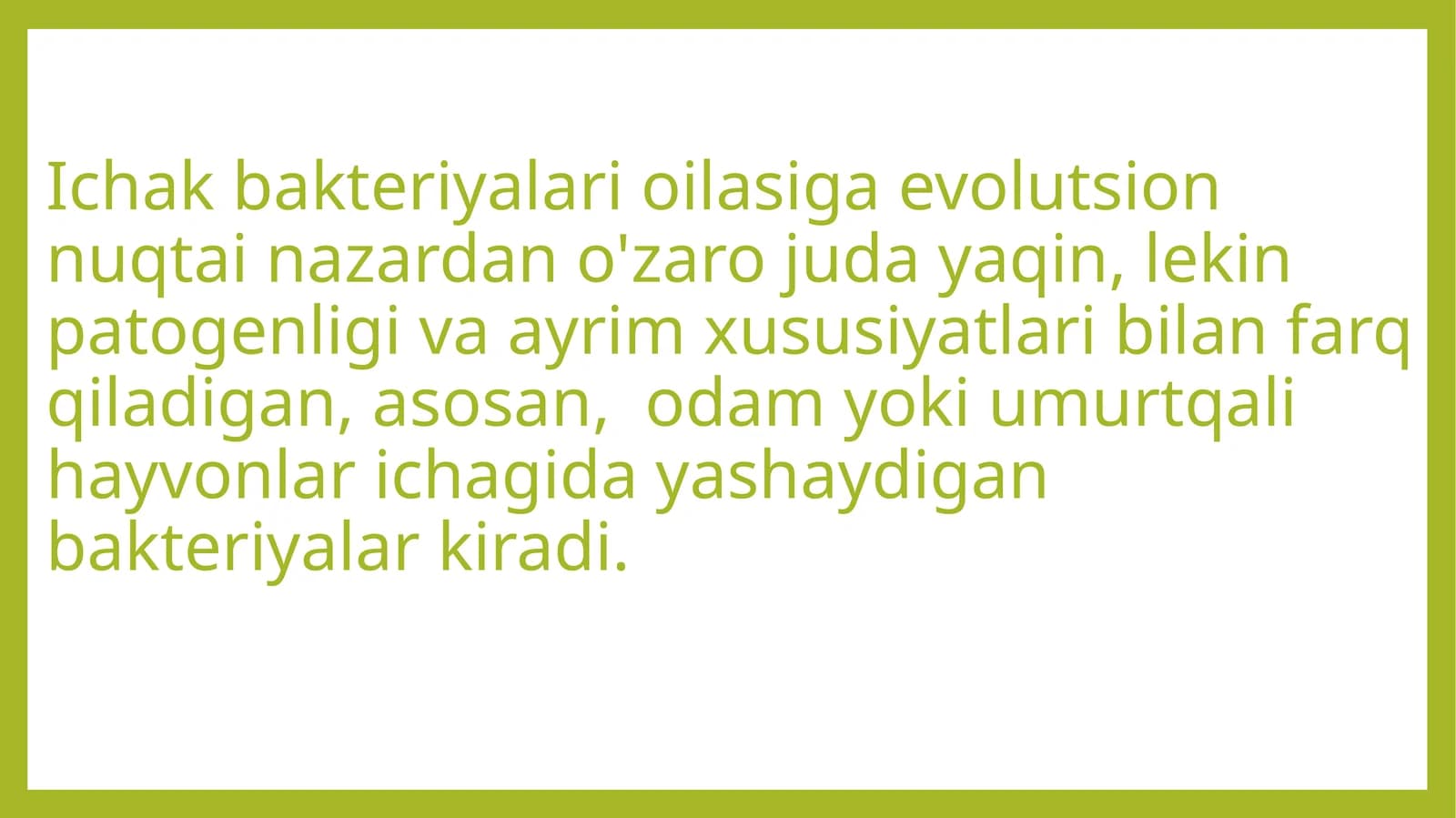 Enterobakteriyalar oilasi