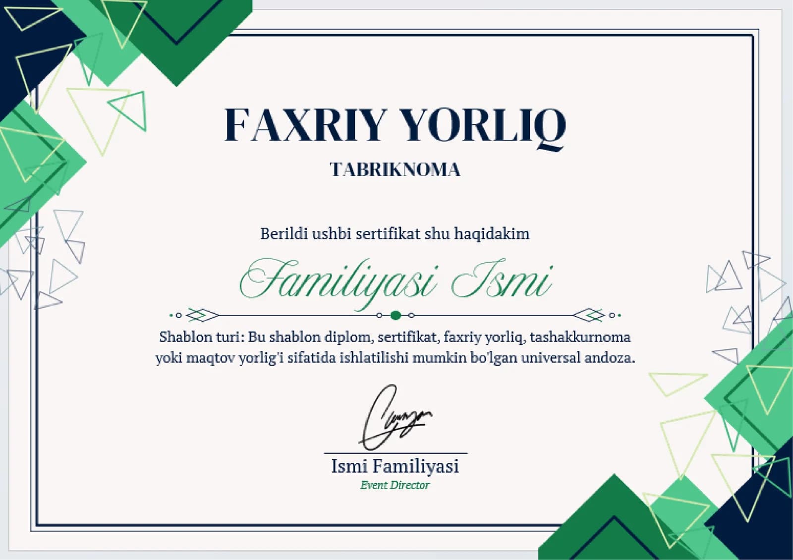 FAXRIY YORLIQ
