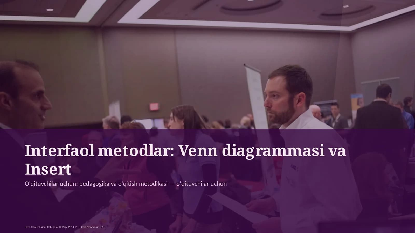 Interfaol metodlar: Venn diagrammasi va Insert
