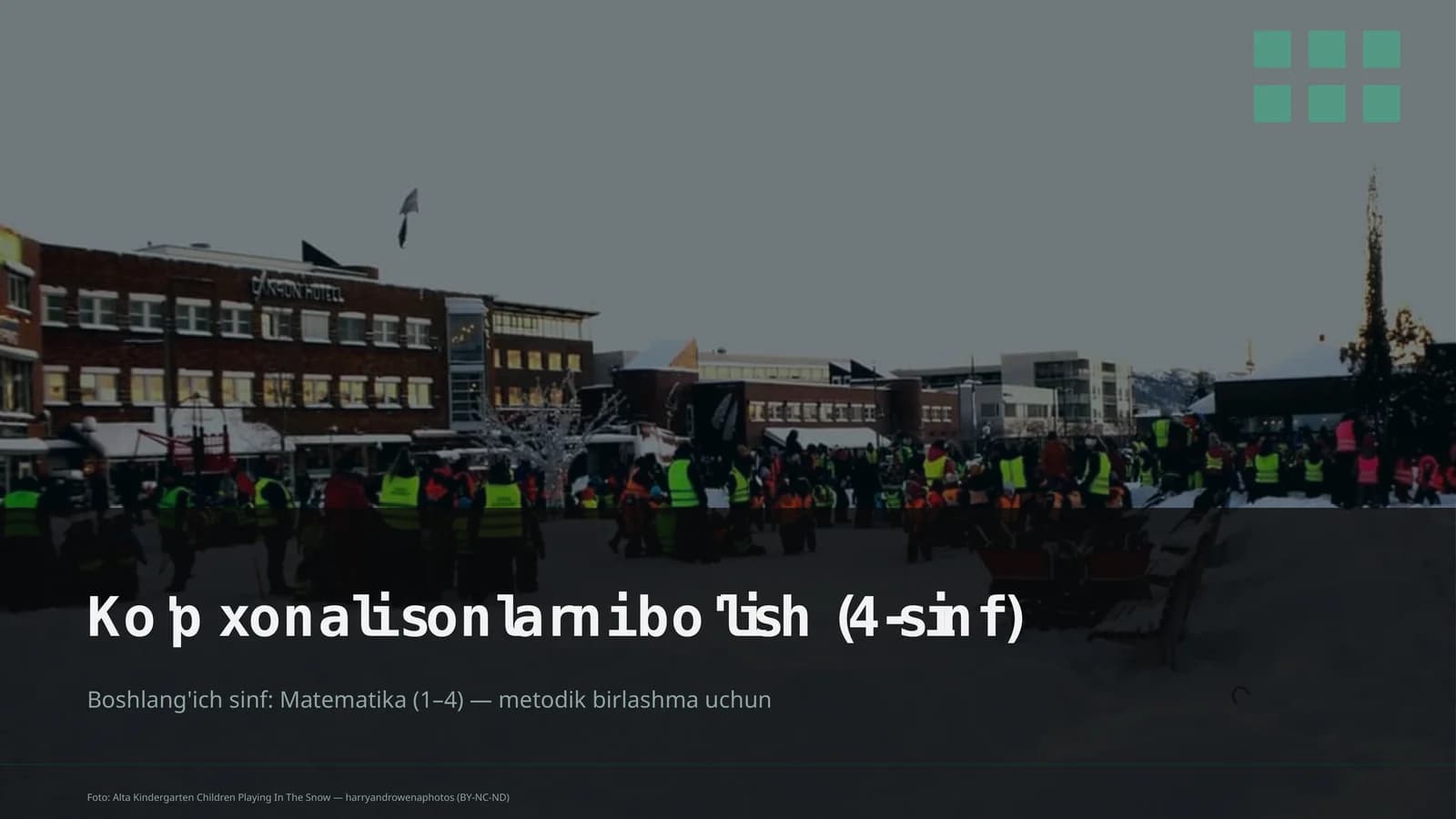 Ko'p xonali sonlarni bo'lish (4-sinf)