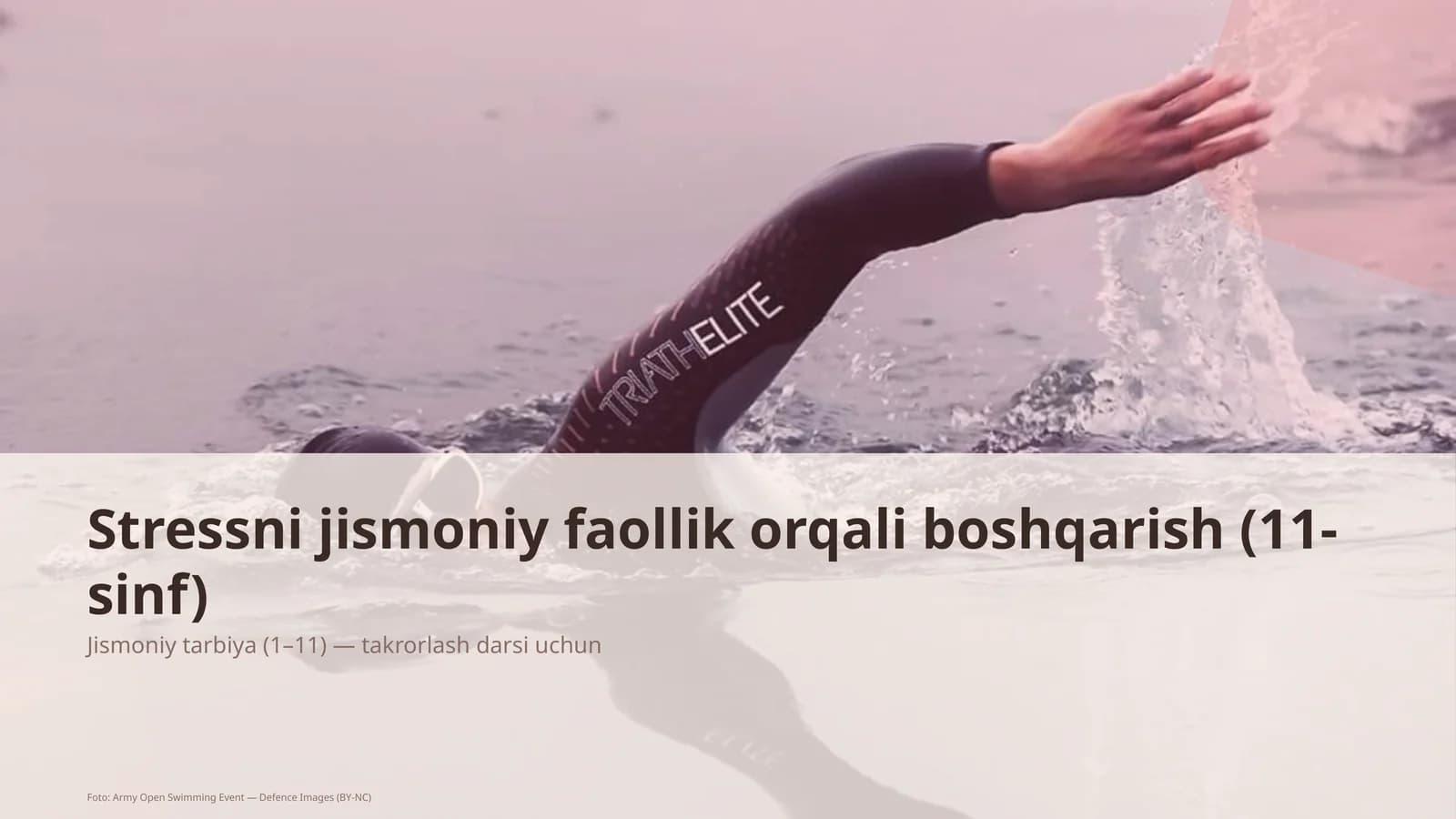 Stressni jismoniy faollik orqali boshqarish (11-sinf)