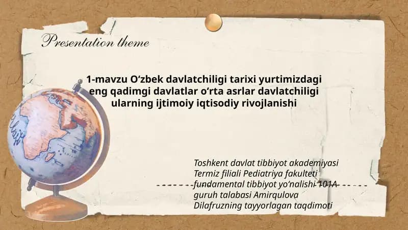 Oʻzbek davlatchiligi tarixi