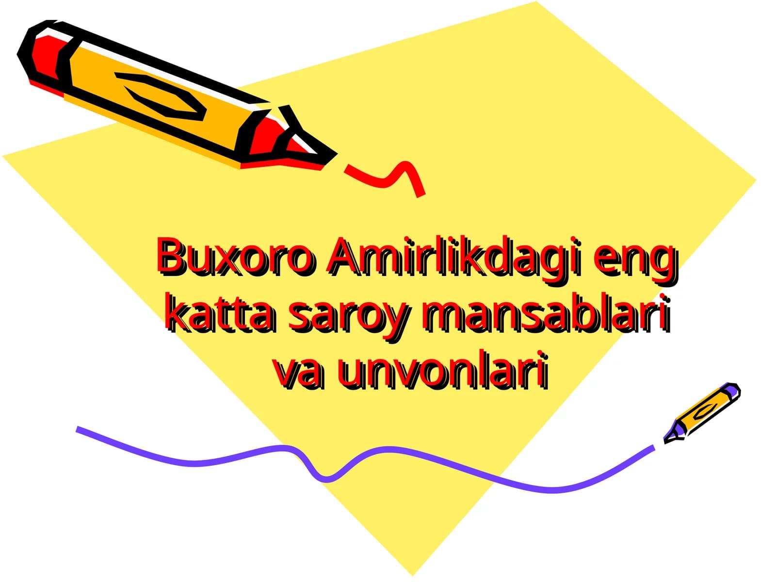 Buxoro Amirlikdagi eng katta saroy mansablari va unvonlari