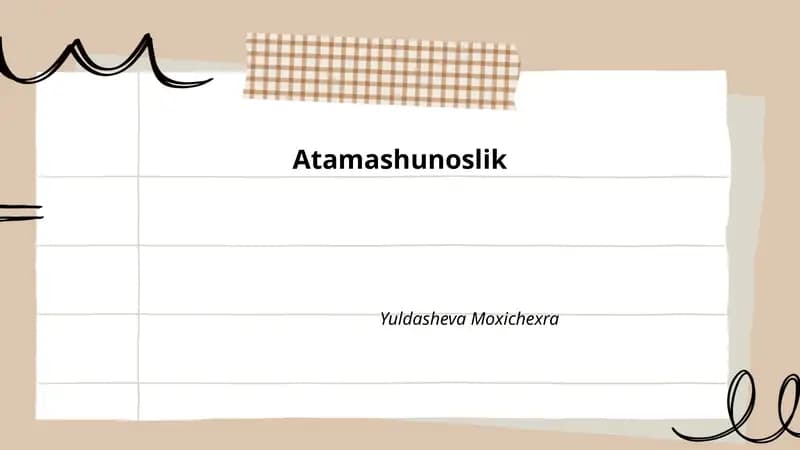 Atamashunoslik