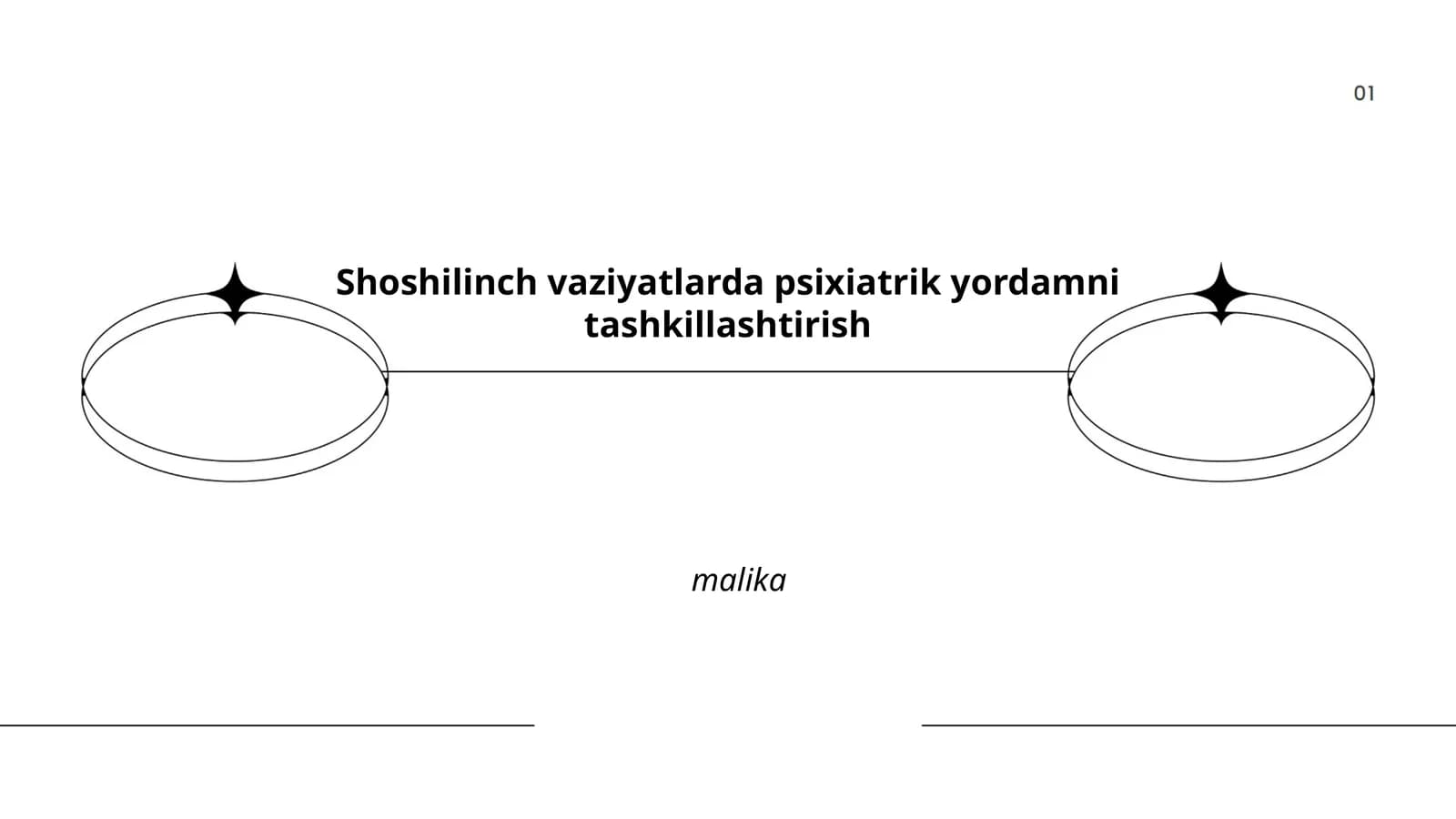 Shoshilinch vaziyatlarda psixiatrik yordamni tashkillashtirish malika