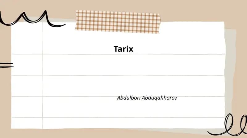 Oʻzbekiston tarixi