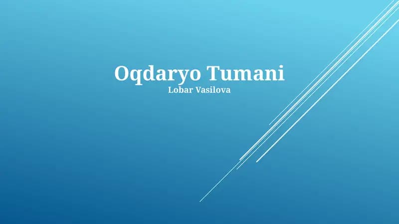 Oqdaryo Tumani