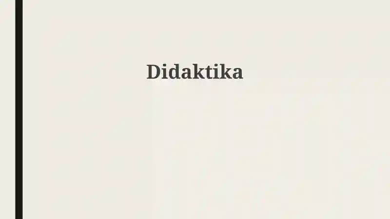 Didaktika