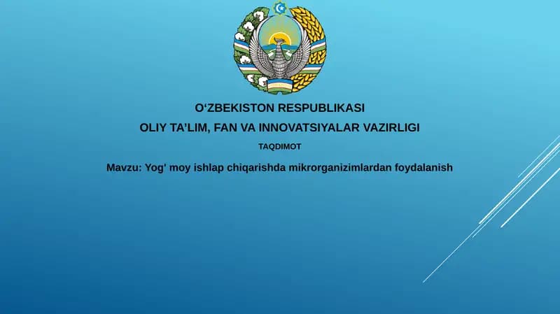Yogurt ishlab chiqarishda mikroorganizmlarning roli