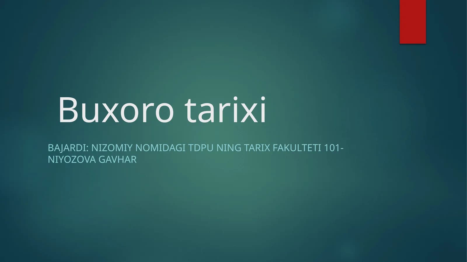 Ko’hna Buxoro tarixi
