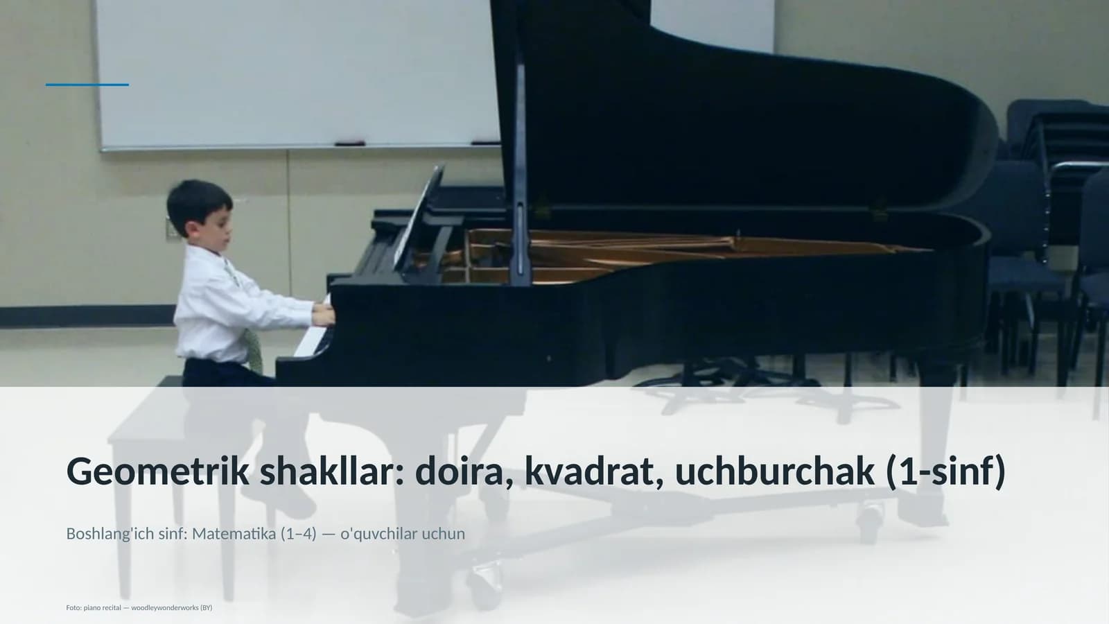 Geometrik shakllar: doira, kvadrat, uchburchak (1-sinf)