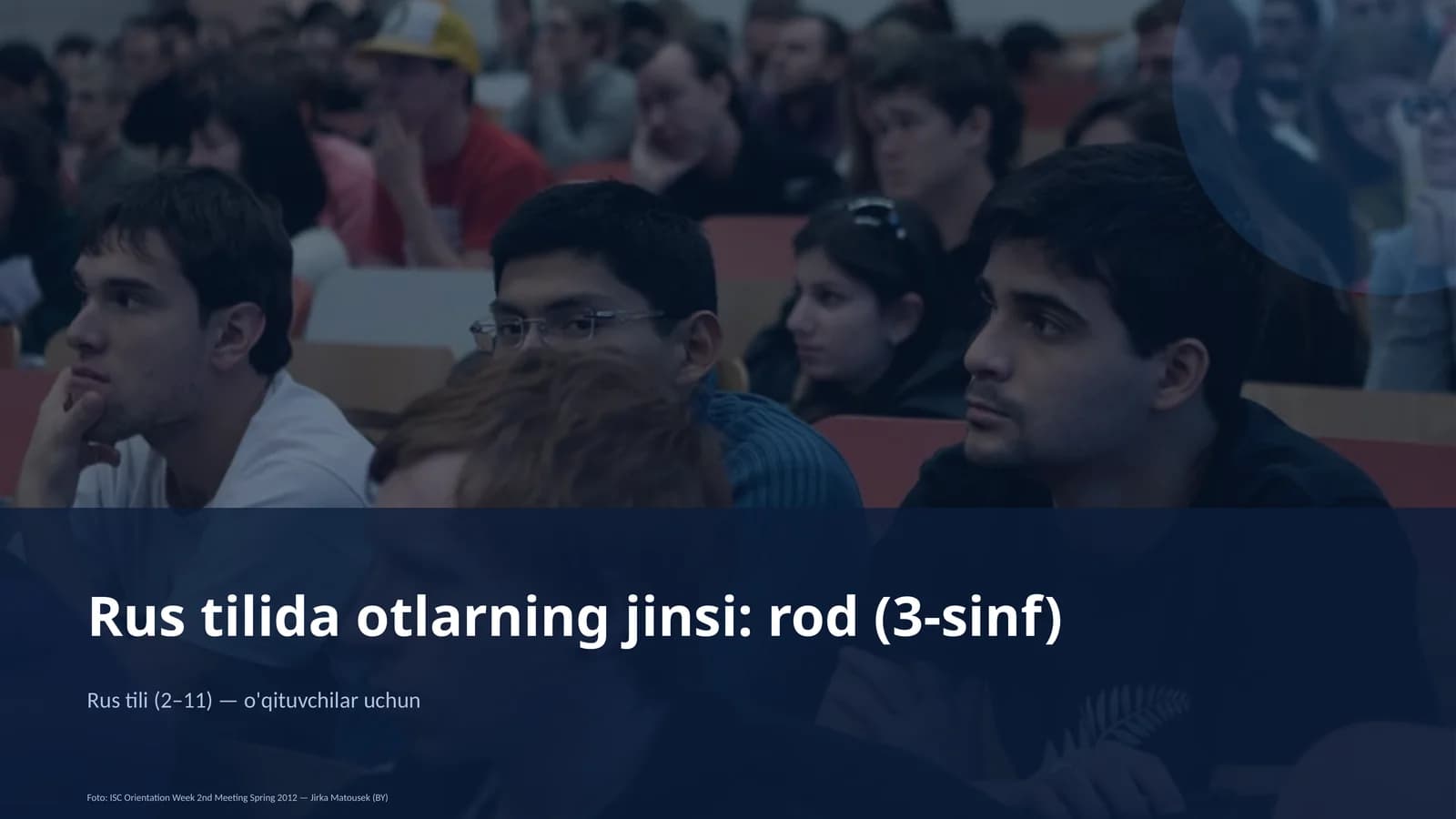 Rus tilida otlarning jinsi: rod (3-sinf)