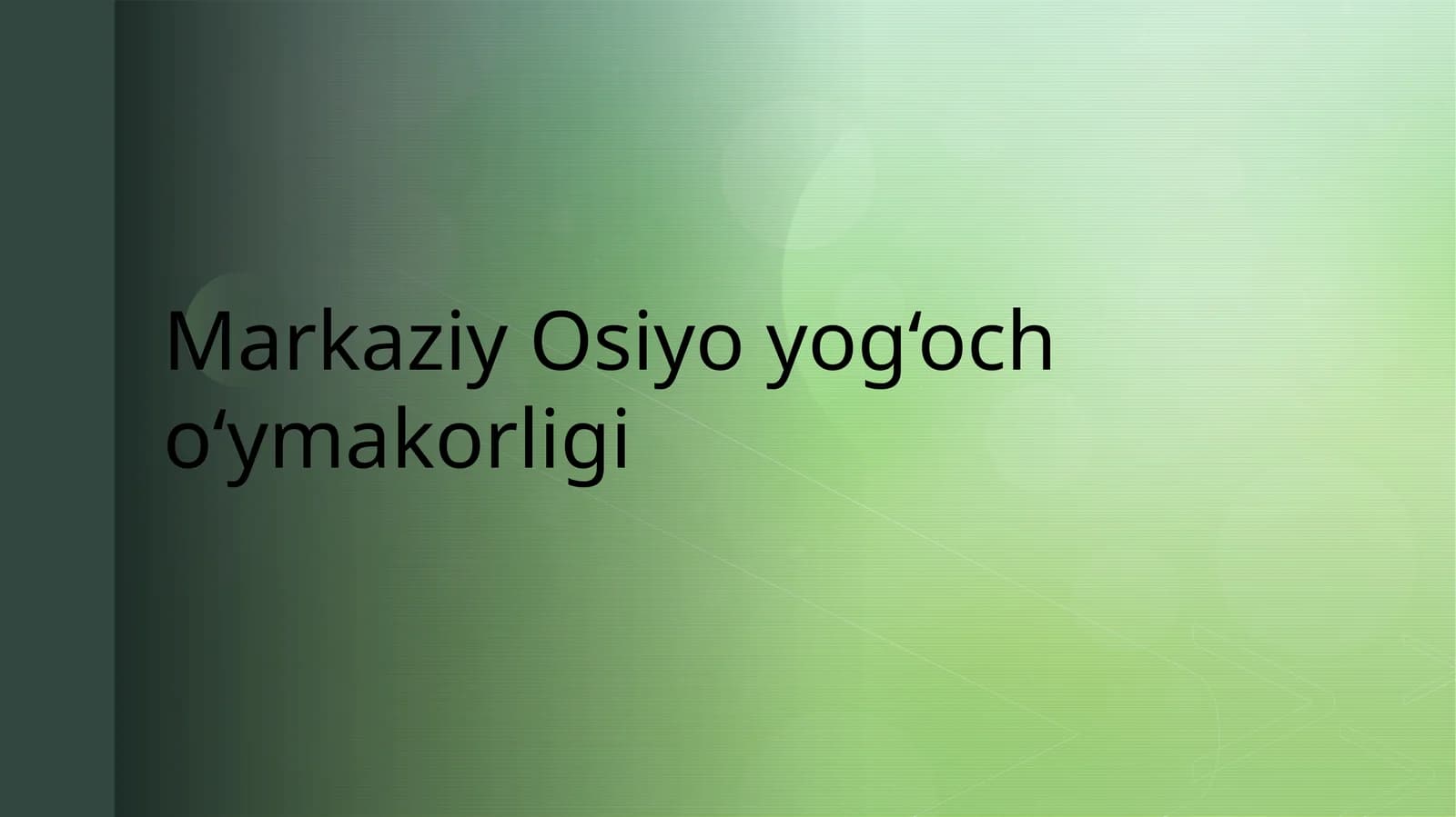 Markaziy Osiyo yog‘och o‘ymakorligi