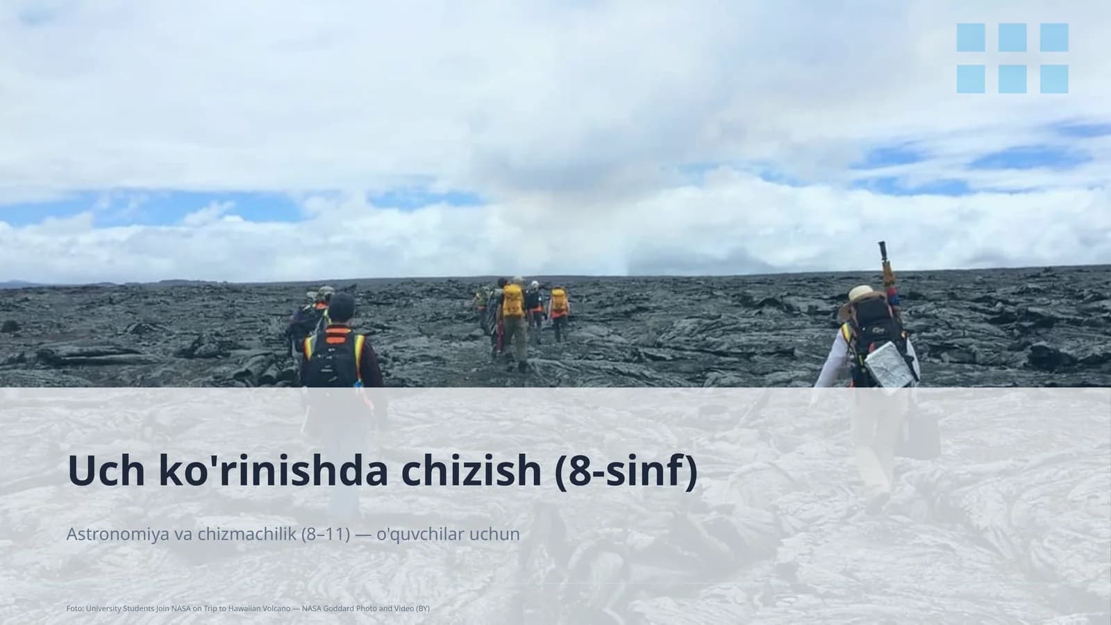 Uch ko'rinishda chizish (8-sinf)