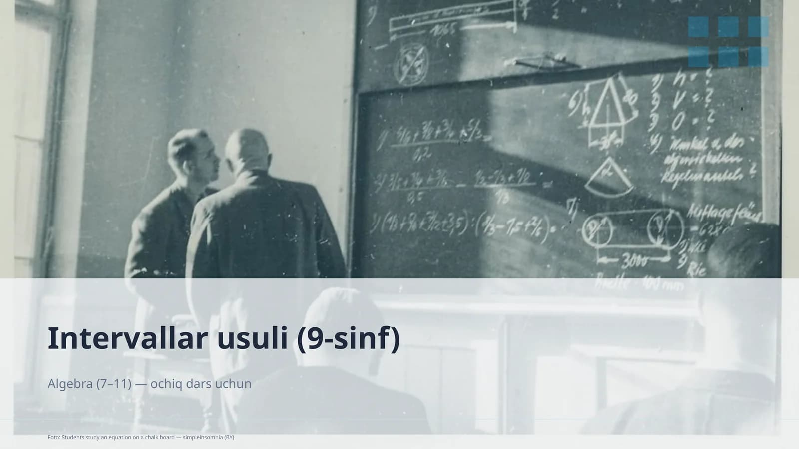 Intervallar usuli (9-sinf)