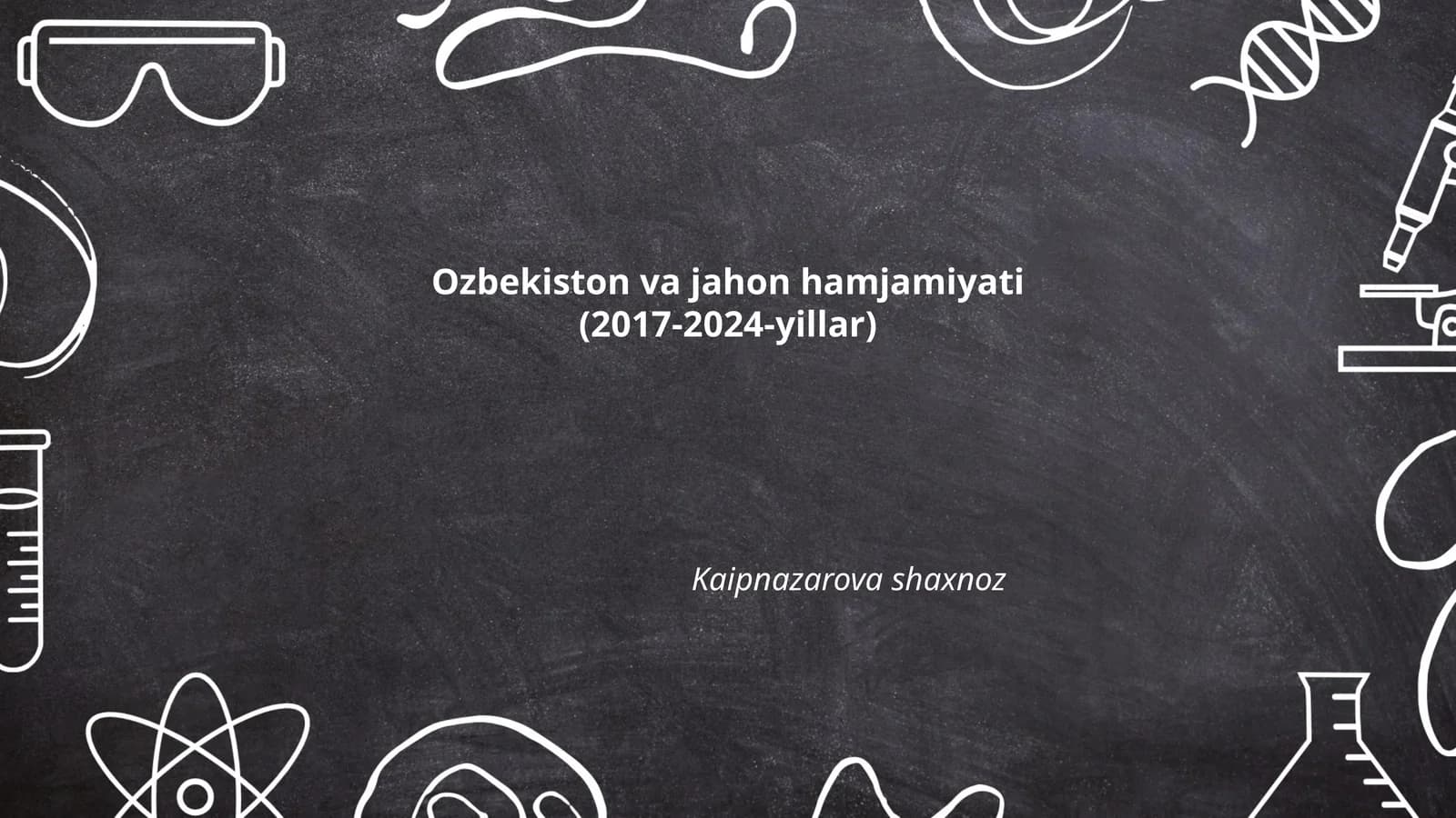 Ozbekiston va jahon hamjamiyati