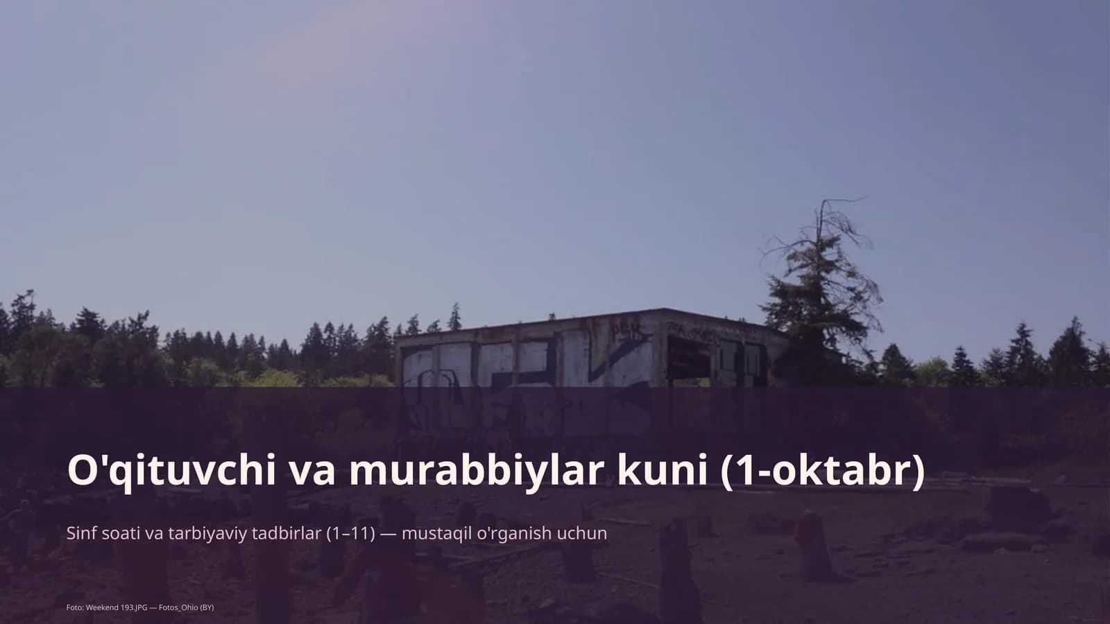 O'qituvchi va murabbiylar kuni