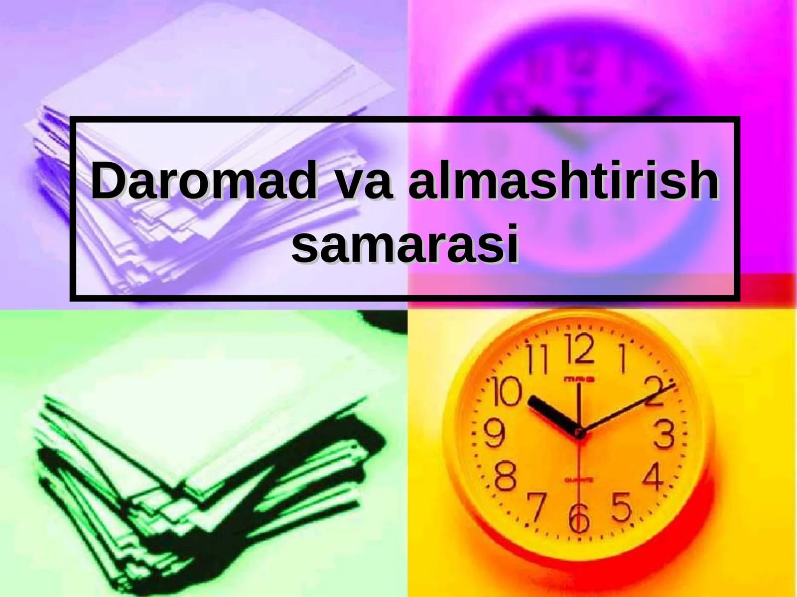Daromad va almashtirish samarasi