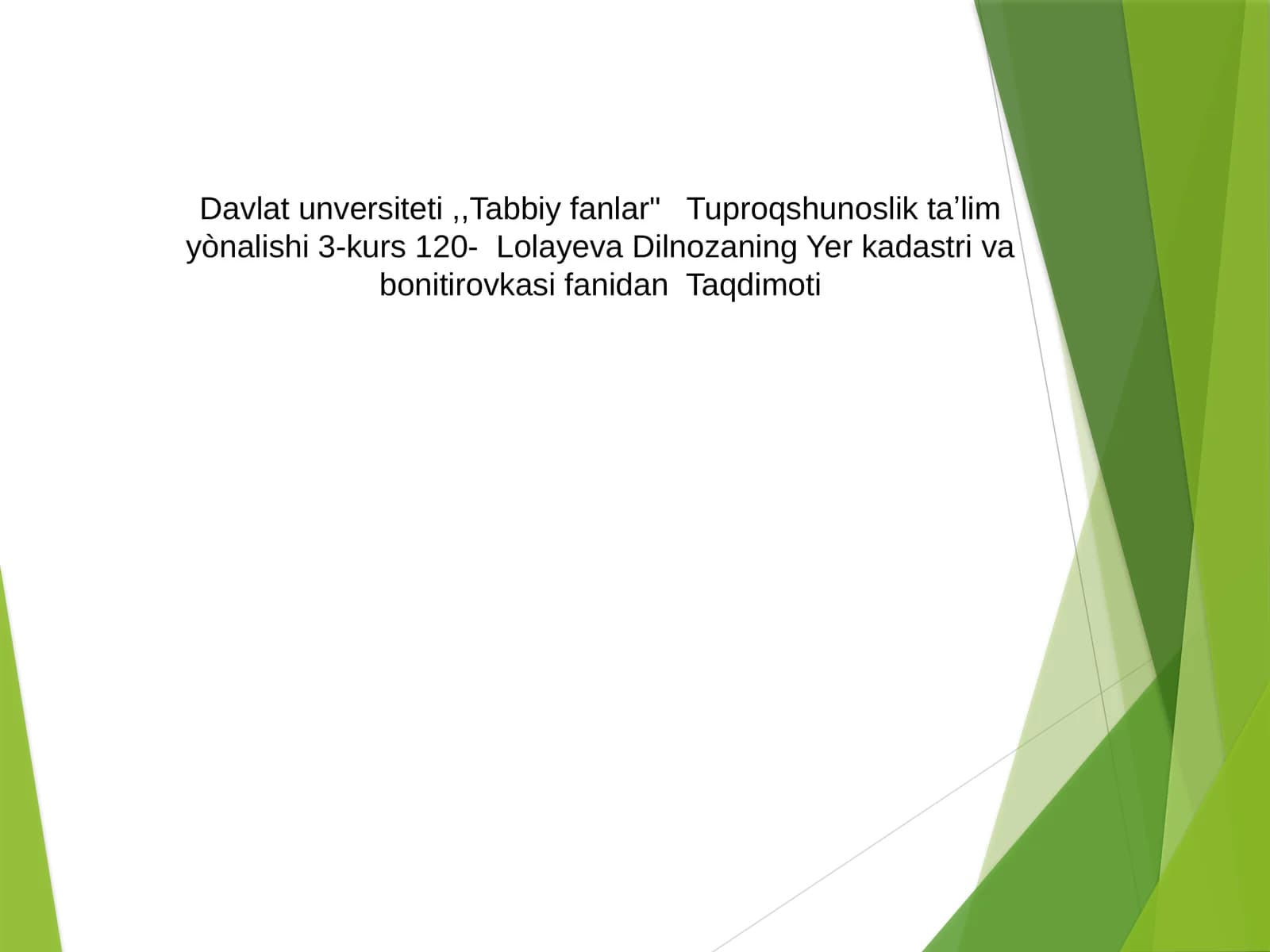 Tuproqsifatbahosining qishloq xo’jaligida g‘amiyatining fizik-mexanik va agrokimyo viyxossalarni yaxshilash yo‘llari